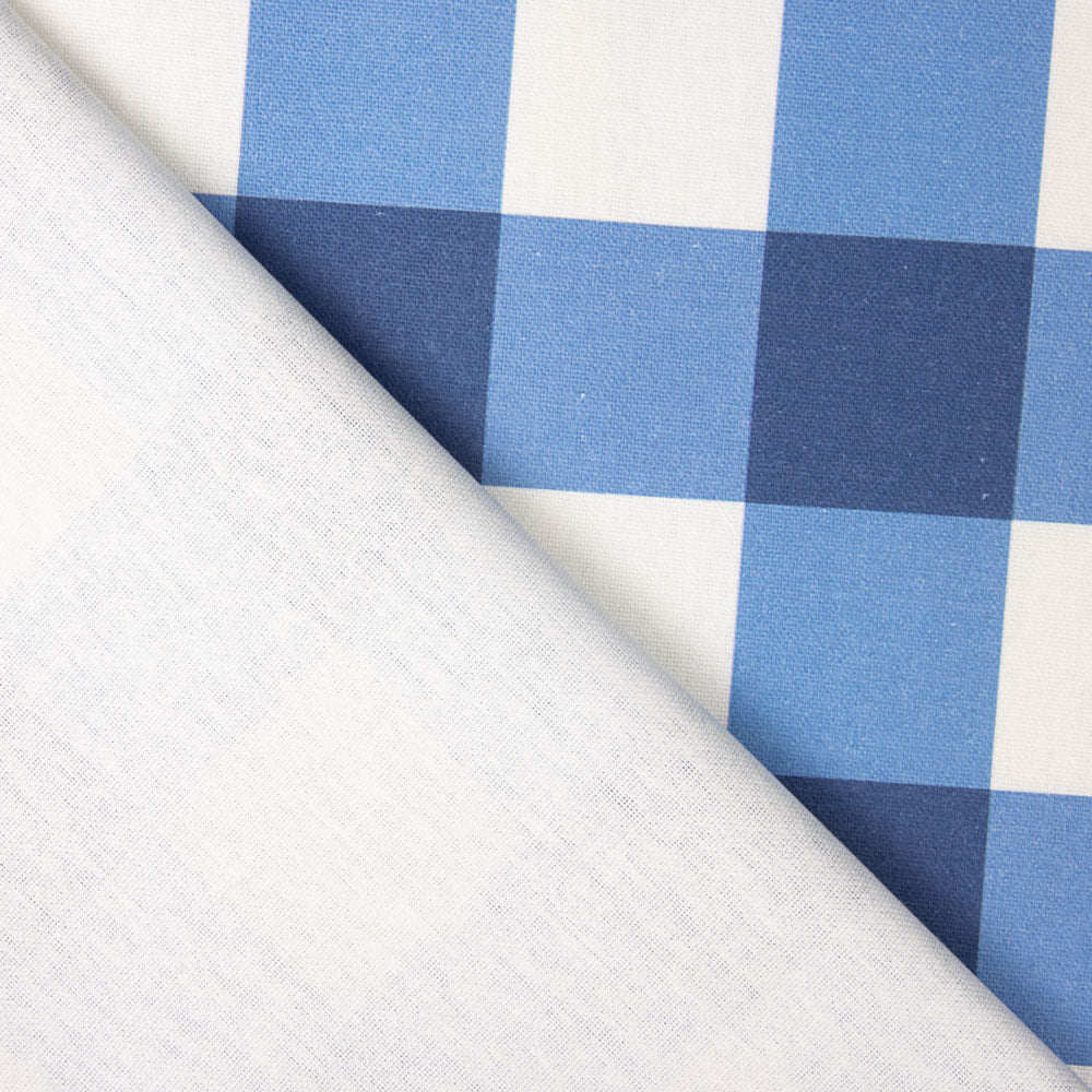 Panamá Hogar Estampado Cuadro Maxi Azul - Ribes y Casals