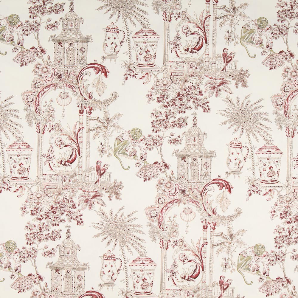 Panamá Algodão Florença Vermelha - Ribes y Casals