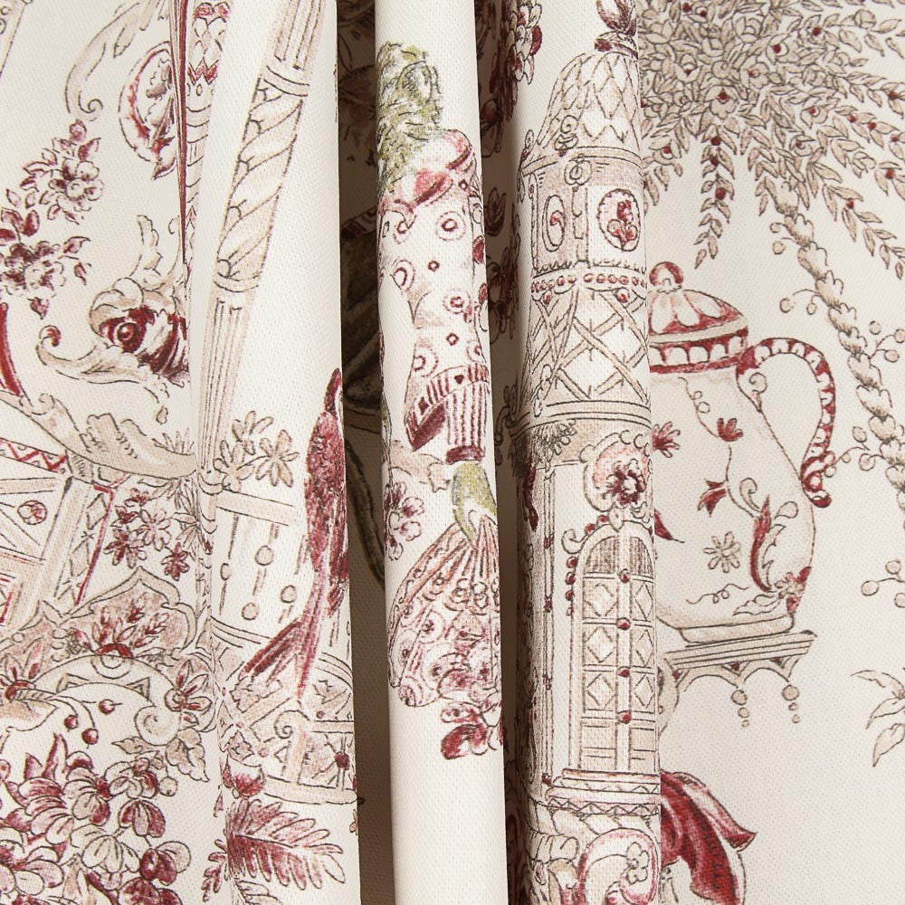 Panamá Algodão Florença Vermelha - Ribes y Casals