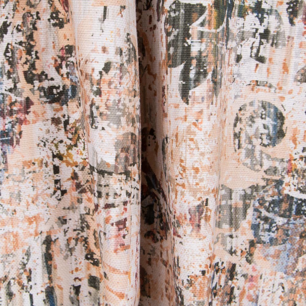 Tecido Lona Rosas Verde Água - Ribes y Casals