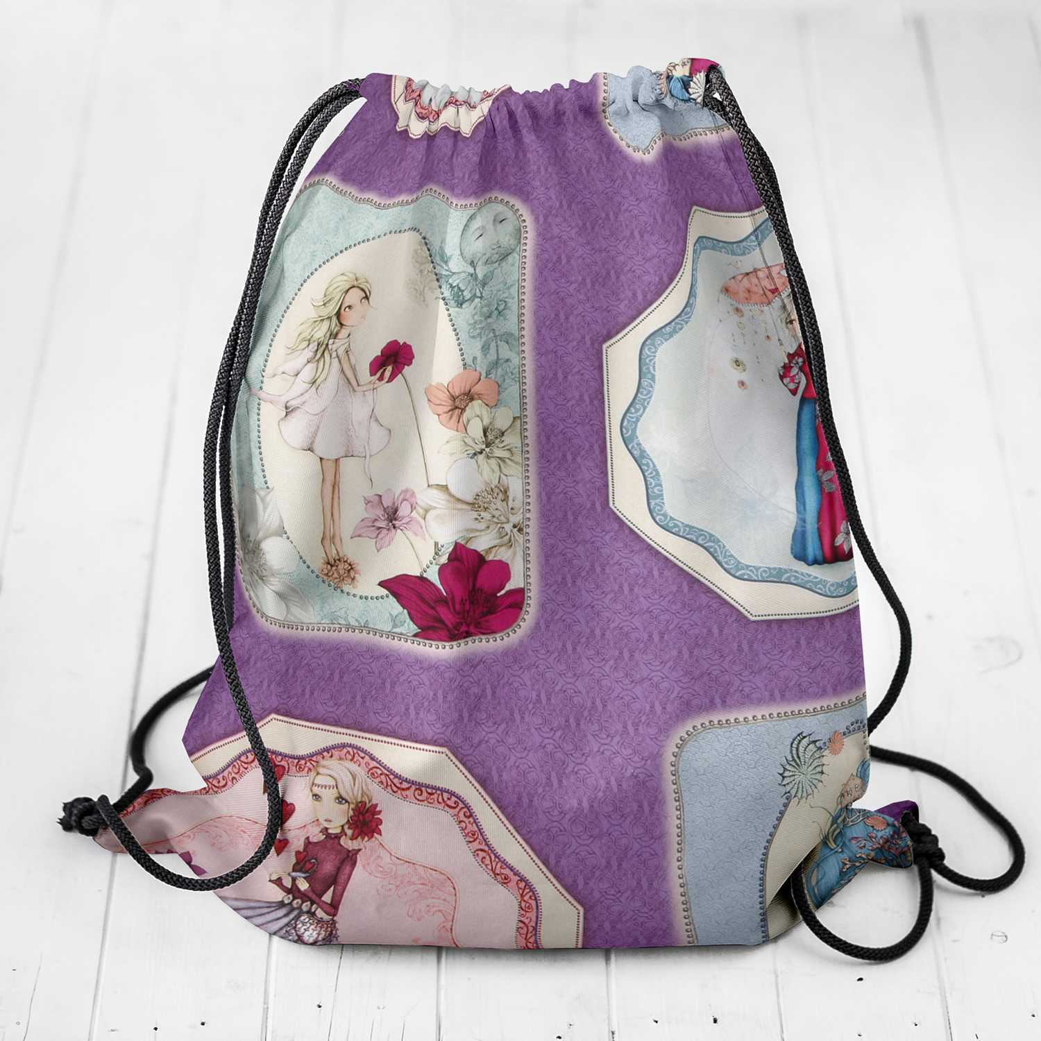 Painel Mirabelle Midnight Garden Lilás 61cm - Ribes y Casals