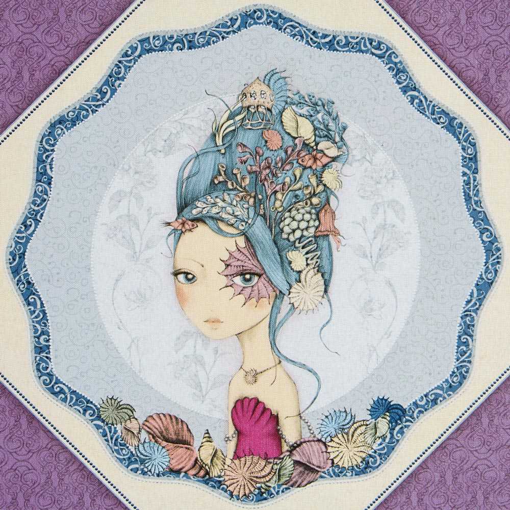 Painel Mirabelle Midnight Garden Lilás 61cm - Ribes y Casals