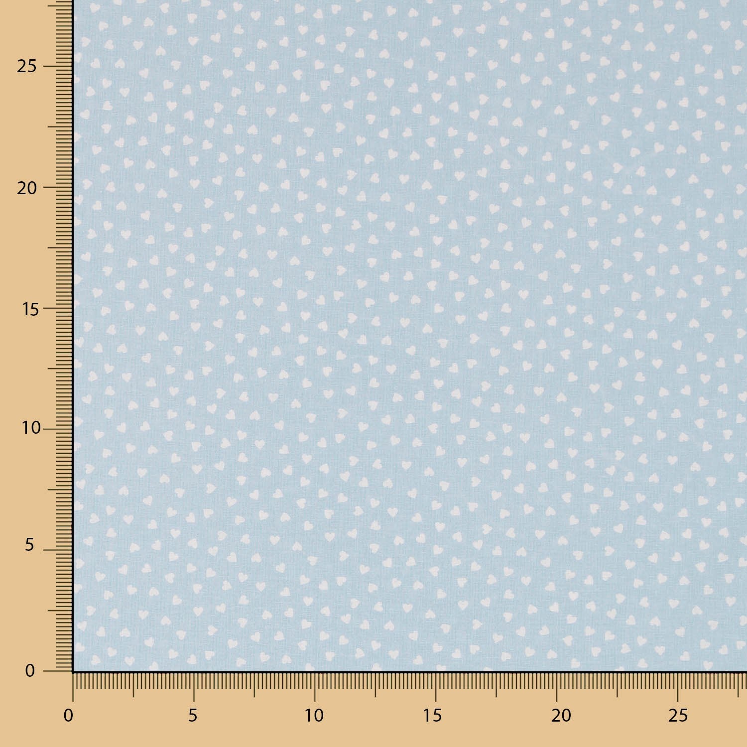 Tecido Patchwork Corações Azuis 3mm - Ribes y Casals