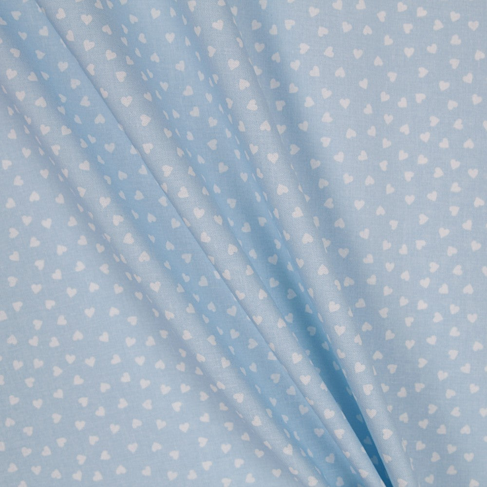 Tecido Patchwork Corações Azuis 3mm - Ribes y Casals