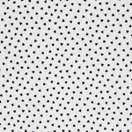 Tecido Patchwork Corações Pretos 3mm - Ribes y Casals