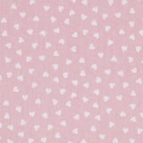 Tecido Patchwork Corações Rosa 3mm - Ribes y Casals