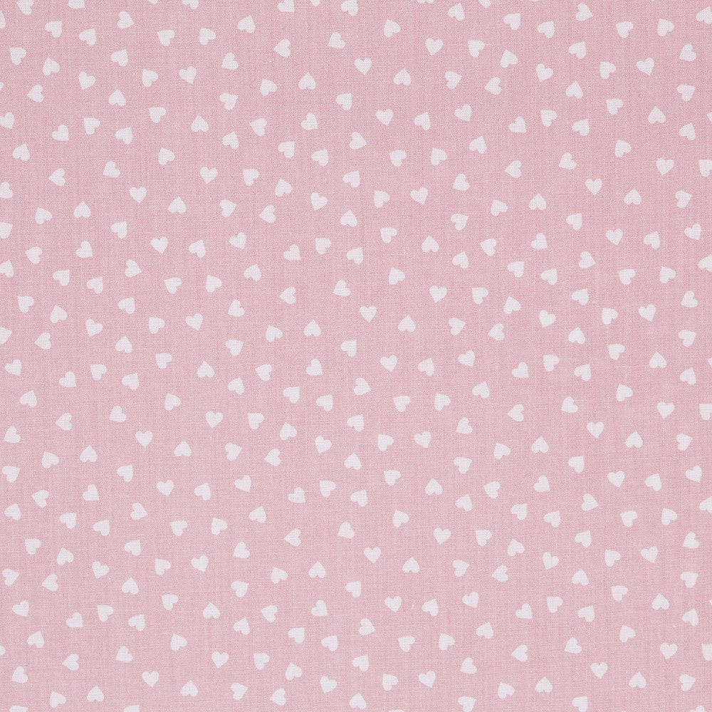 Tecido Patchwork Corações Rosa 3mm - Ribes y Casals