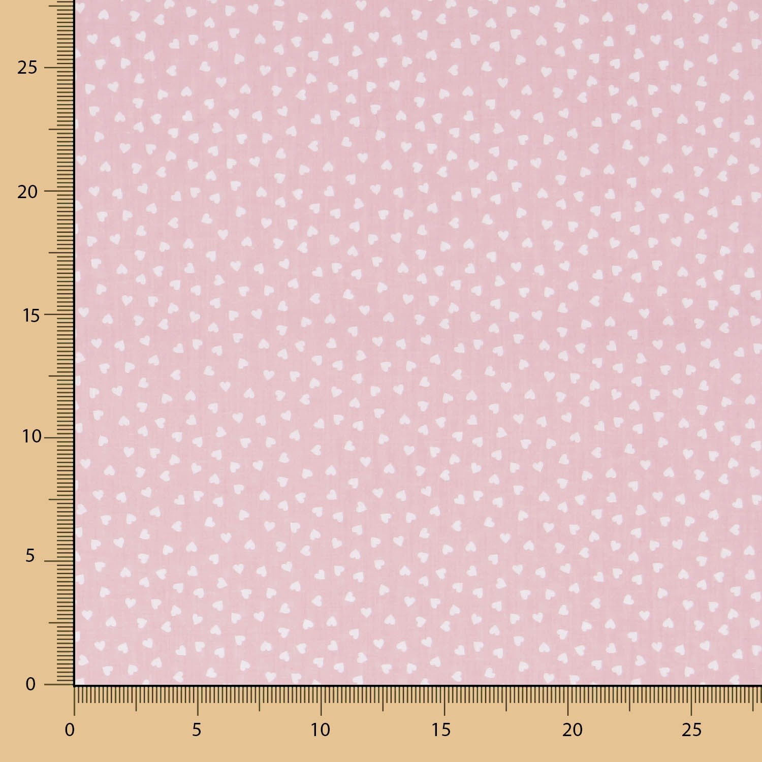 Tecido Patchwork Corações Rosa 3mm - Ribes y Casals