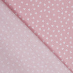 Tecido Patchwork Corações Rosa 3mm - Ribes y Casals