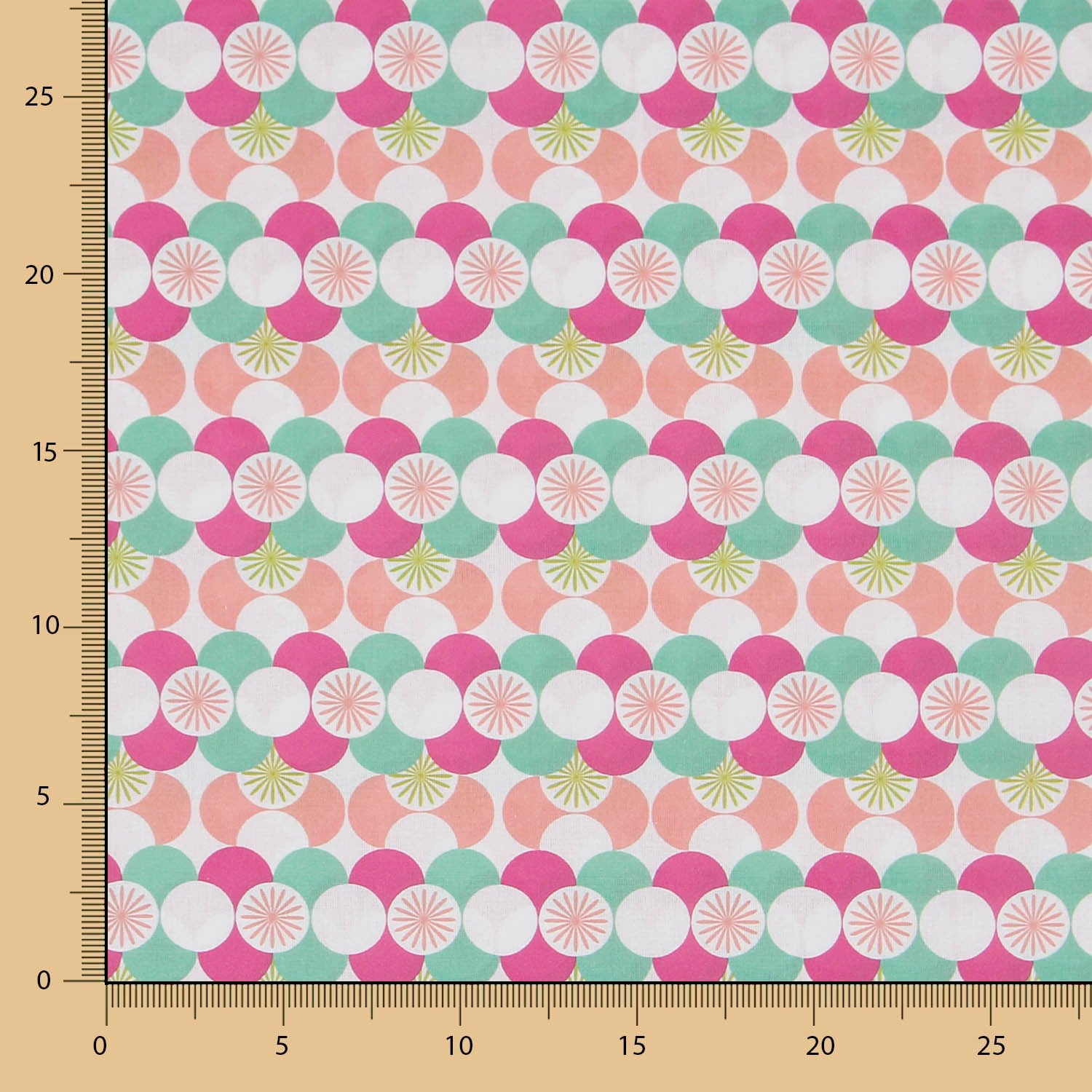 Patchwork Geométrico Fucsia - Ribes y Casals