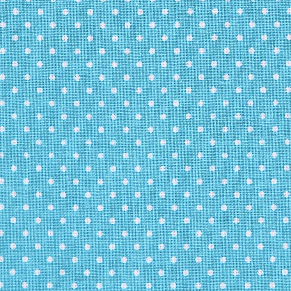 Patchwork Bolinhas Azul Turquesa 5mm - Ribes y Casals