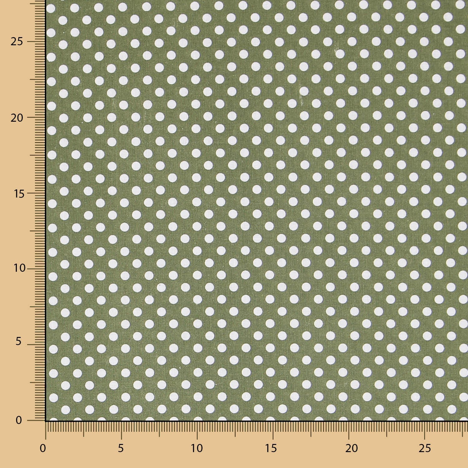Tecido Patchwork Bolinhas Verde 5mm - Ribes y Casals