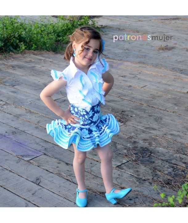 Patrón Flamenca Infantil Largo - Ribes y Casals