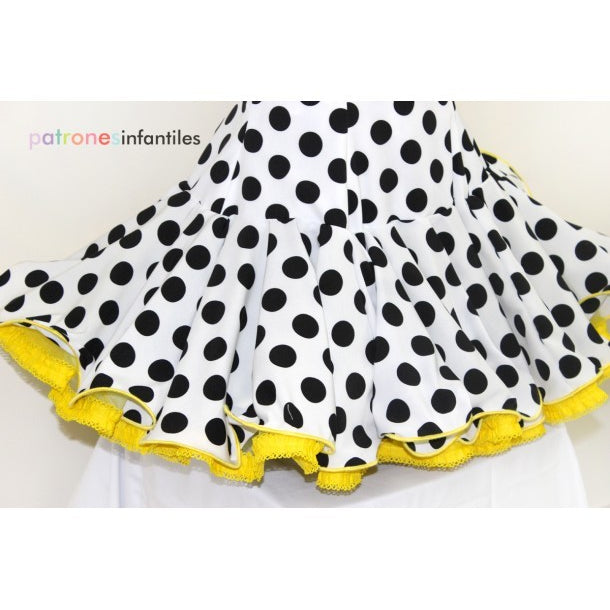 Padrão Flamenca Infantil de Folhos - Ribes y Casals