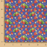 Patchwork Algodón Fresas Marino - Ribes y Casals