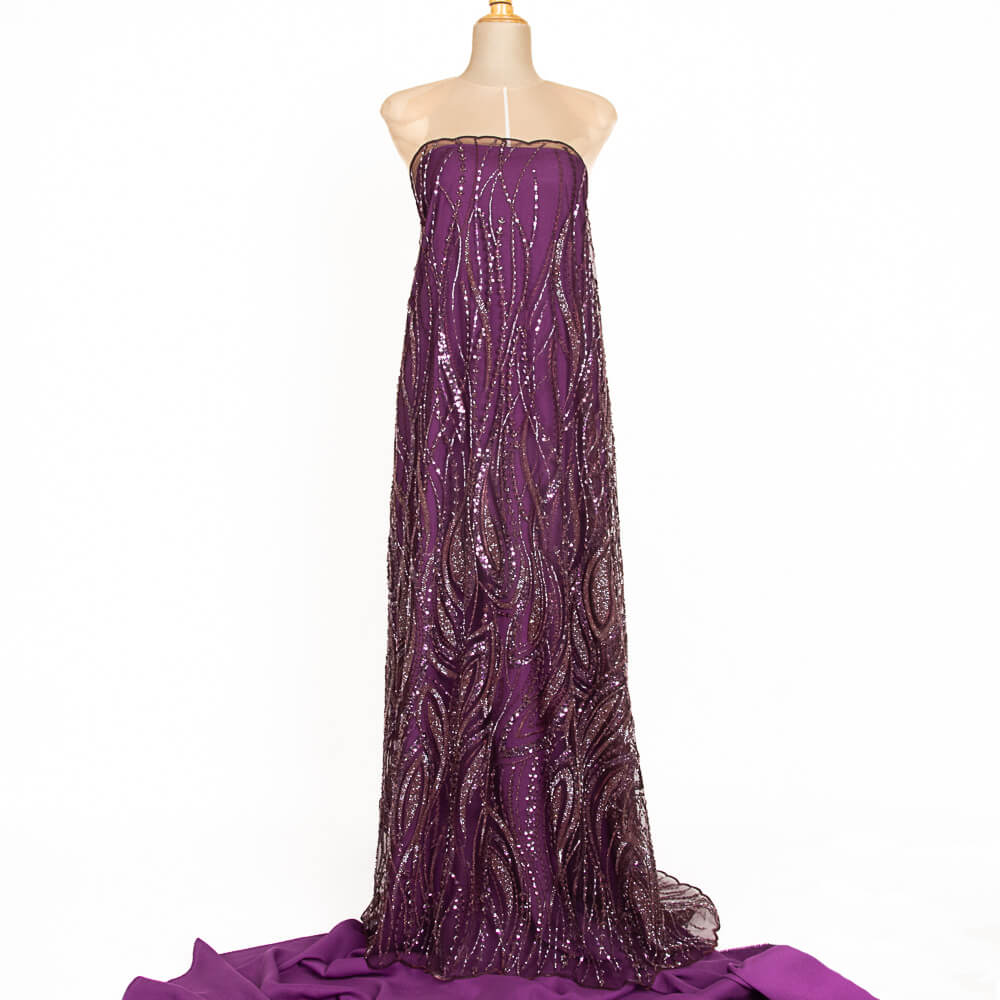 Pedrería Tul Janine Borgoña - Ribes y Casals