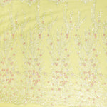 Retal Pedrería Tul Xantal Lima 100x130cm - Ribes y Casals