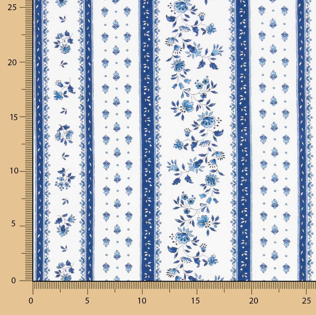 Retal Percal Algodón Provenzal Azul 95x160 cm - Ribes y Casals