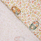 Algodão Percale estampado – Matryoshkas e flores - Ribes y Casals