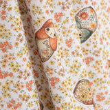 Algodão Percale estampado – Matryoshkas e flores - Ribes y Casals
