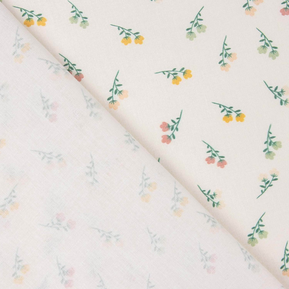 Algodão Percale estampado – Pequenos buquês de flores - Ribes y Casals