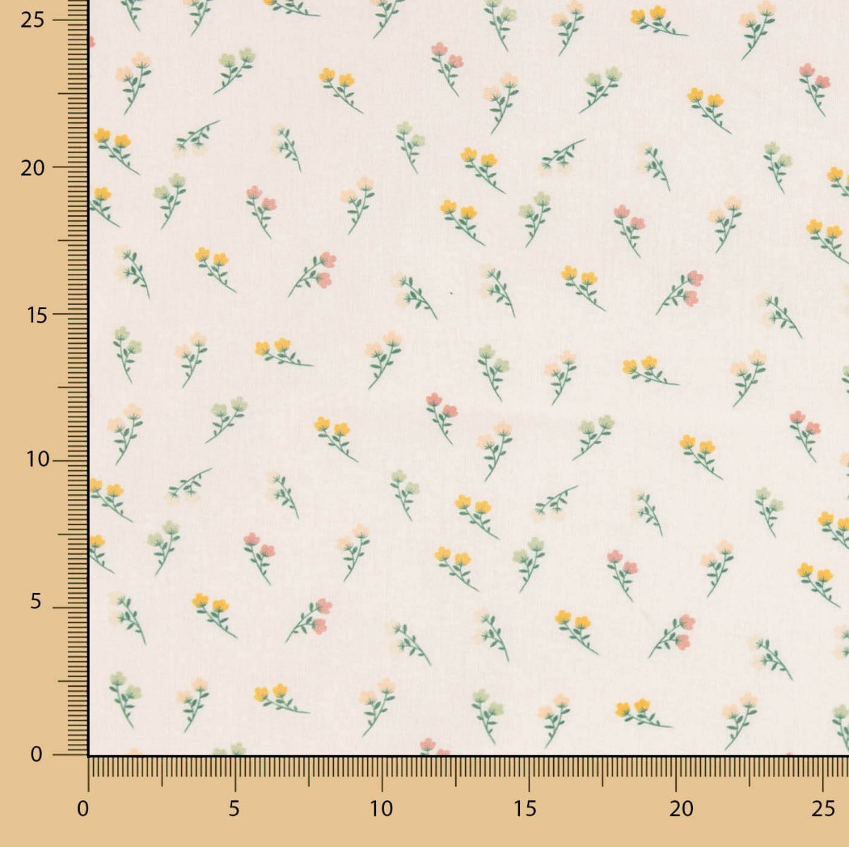 Algodão Percale estampado – Pequenos buquês de flores - Ribes y Casals