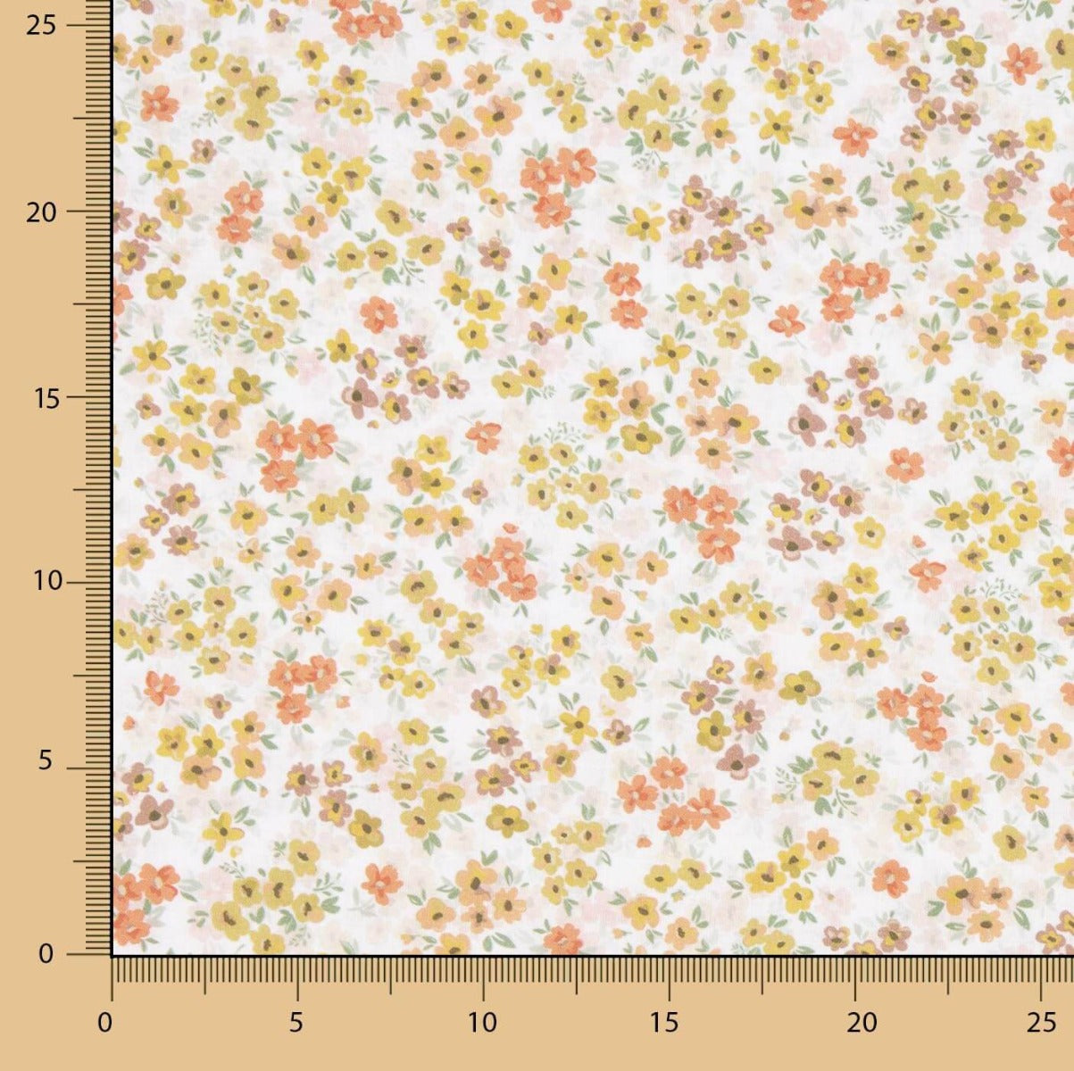 Percal Estampado Floral Cálido - Ribes y Casals