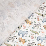 Percal estampado «Safari Selvagem» multicolor - Ribes y Casals