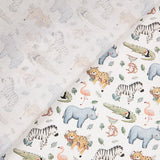 Percal estampado «Safari Selvagem» multicolor - Ribes y Casals