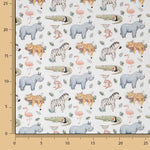 Percal estampado «Safari Selvagem» multicolor - Ribes y Casals