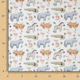 Percal estampado «Safari Selvagem» multicolor - Ribes y Casals