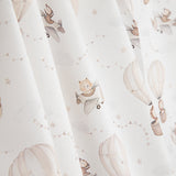 Percal estampado com pequenos aviadores, bege - Ribes y Casals