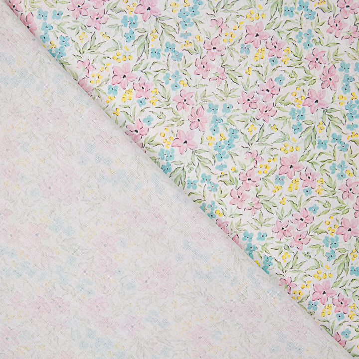 Percal estampado «Jardim de Aguarela Pastel» - Ribes y Casals
