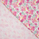 Percal estampado «Jardim de Rosas» Rosa - Ribes y Casals