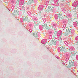 Percal estampado «Jardim de Rosas» Rosa - Ribes y Casals