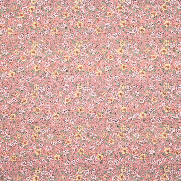 Percal estampado «Jardim Selvagem Coral» - Ribes y Casals