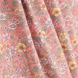 Percal estampado «Jardim Selvagem Coral» - Ribes y Casals
