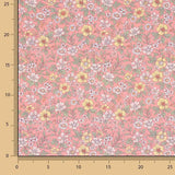 Percal estampado «Jardim Selvagem Coral» - Ribes y Casals