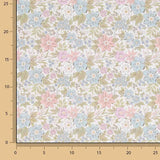 Percal estampado «Jardim Romântico» em tons pastel - Ribes y Casals