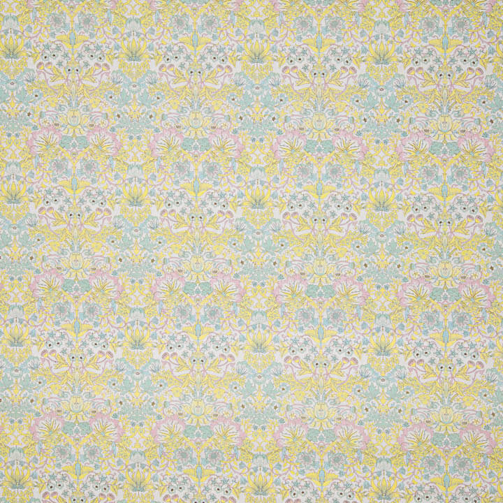 Percal estampado «Jardim de Versalhes» amarelo pastel - Ribes y Casals