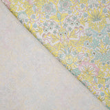 Percal estampado «Jardim de Versalhes» amarelo pastel - Ribes y Casals