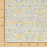 Percal estampado «Jardim de Versalhes» amarelo pastel - Ribes y Casals