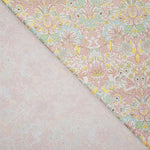 Percal estampado «Jardim de Versalhes» rosa pastel - Ribes y Casals