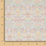 Percal estampado «Jardim de Versalhes» rosa pastel - Ribes y Casals