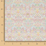 Percal estampado «Jardim de Versalhes» rosa pastel - Ribes y Casals