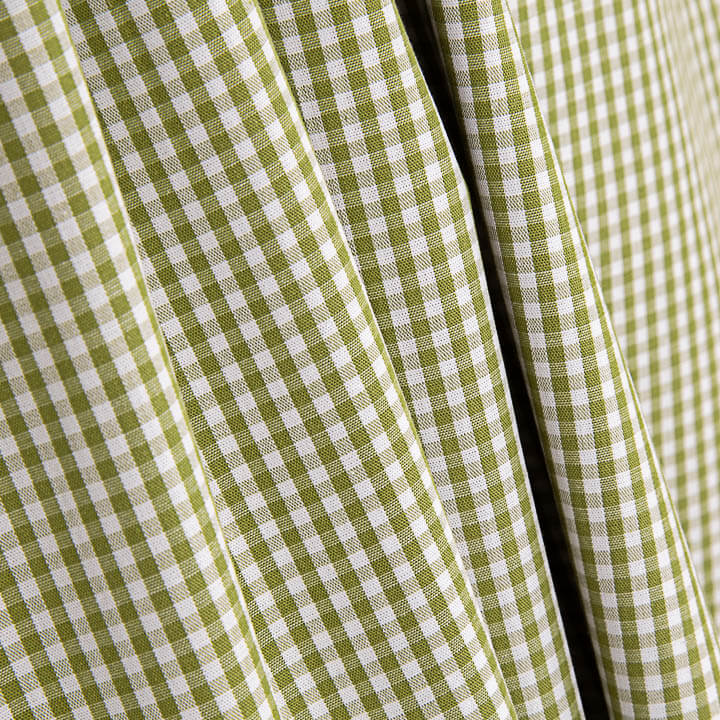 Percal estampado Mini xadrez vichy verde-oliva - Ribes y Casals