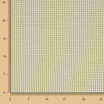 Percal estampado Mini xadrez vichy verde-oliva - Ribes y Casals
