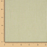 Percal estampado Mini xadrez vichy verde-oliva - Ribes y Casals
