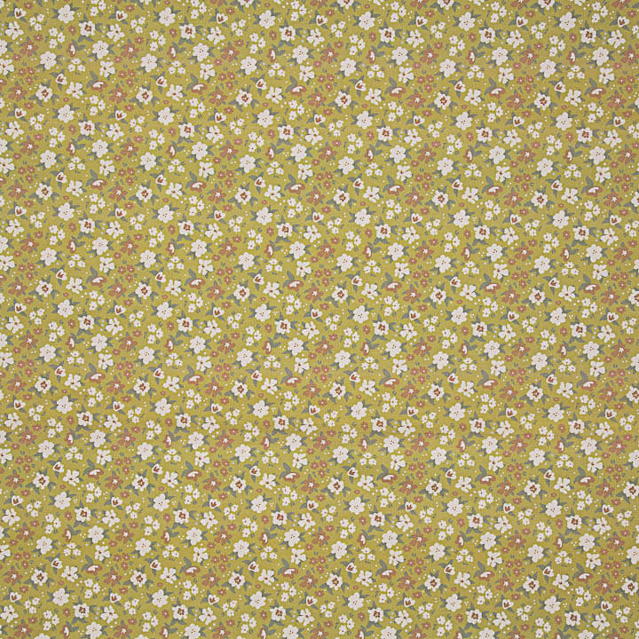 Percal estampado floral Mostaza - Ribes y Casals