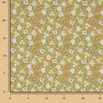 Percal estampado floral Mostaza - Ribes y Casals